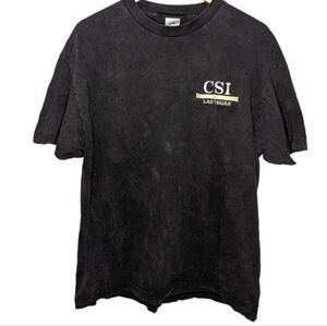 AAA Vintage CSI Las Vegas Crime scene investigation textured T-shirt Mens XL